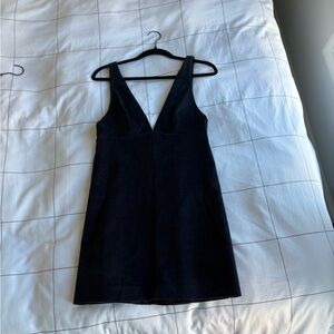 Zara blue corduroy jumper mini dress